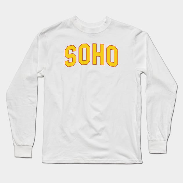 Soho (yellow) Long Sleeve T-Shirt by BeeHappyTees